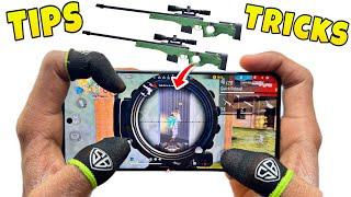 AWM and M82B Sniper tips and tricks fast+accuracy and settings with handcam tutorial