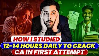 How to Study for 14 hours Daily for CA , CS , CMA Exams 