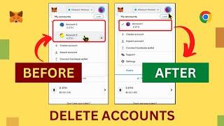 Delete Account in Metamask Wallet on Your Computer Browser