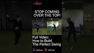 How To Fix Over The Top Golf Swing #shorts