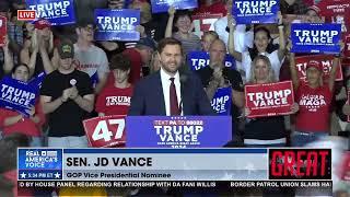 JD VANCE HOLDS MAGA RALLY IN NEWTON, PA 9-28-24