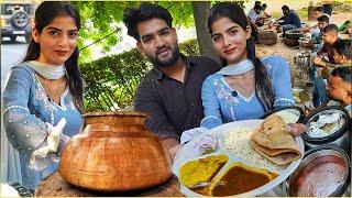 80/- Newly Married Couple ki UNLIMITED THALI  Dal Makhani, Paneer Butter Masala Indian Street Food