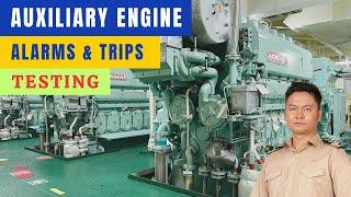 [YANMAR] Alarms and Trips Testing of Auxiliary Engine | Marine Engineering | Technical Vlog : 096