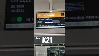 Lufthansa Staralliance flight LH 2222 to Toulouse