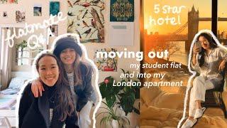  moving out my student flat and into my London apartment 