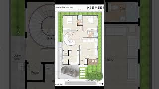 36' x 54' East facing floor plan