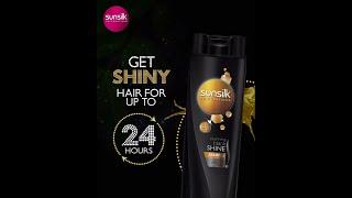 Get shiny hair all day long with Sunsilk Black Shine.