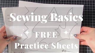 Beginner Sewing Basics:  *FREE* Practice Sheets (Halloween Edition)