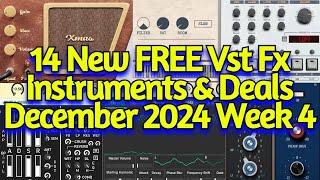 14 Best New FREE Effect Plugins, Instruments, Sample Packs & Plugin Deals - DECEMBER 2024 Week 4