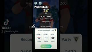 Ultra League Rank 1 With Vileplume Togekiss And Aggron 6/13/2025