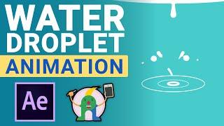 How to animate a water Droplet in After Effects || After Effects Tutorial