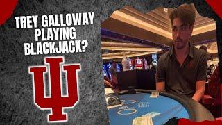 Trey Galloway Was Seen Playing Blackjack During Indiana's Battle 4 Atlantis Trip?!