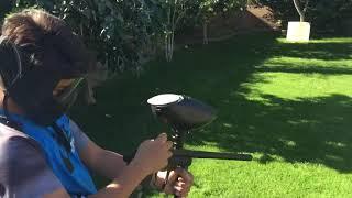 Spyder Xtra paintball gun shooting