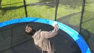 eilif on trampoline