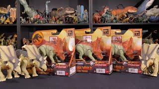 Jurassic World Chaos Theory Epic Evolution Strike Attack Chasmosaurus Herd Unboxing