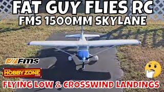 FMS 1500MM SKYLANE CROSSWIND AND FLYING LOW by FGFRC #aviation #rc