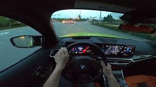 2023 BMW M3 Competition xDrive POV Drive (Urban + Freeway)