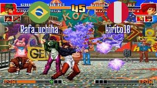 FT5 @kof97: Rafa_uchiha (BR) vs kirito18 (PE) [King of Fighters 97 Fightcade] Oct 11