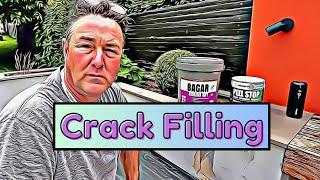 How to Fill a Crack on an exterior rendered wall.