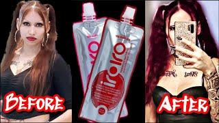 Dark Red/Burgundy Hair Dye Minimal Damage | IroIro Semi Permanent Long Lasting