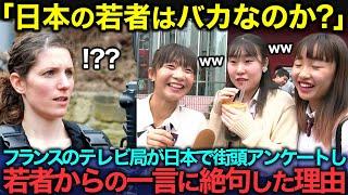 【海外の反応】「日本の若者はおかしい…」フランスのテレビ局が日本の若者に街頭インタビューを行い、驚愕の回答に絶句した理由