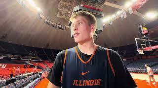 Purdue preview:  Illini forward Ben Humrichous