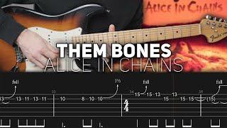 Alice in Chains - Them Bones (Guitar lesson with TAB)