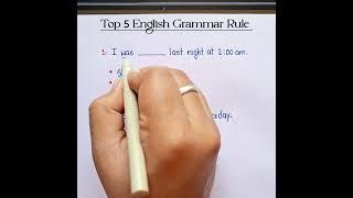 Top 5 English Grammar Rules | Improve Your English Speaking Skills 