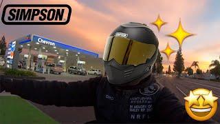 UNBOXING MY NEW SIMPSON GHOST BANDIT HELMET (FIRST RIDE)