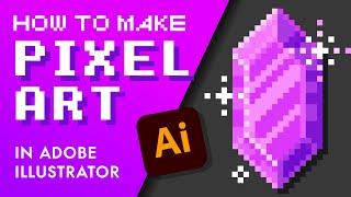 Tutorial: How to Make PIXEL ART in Adobe Illustrator with Live Paint Tool