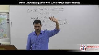 Partial Deferential Equation : Non - Linear PDE (Char pit's Method)