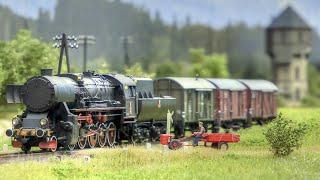 One of Poland's finest and most beautiful model railway layouts with steam trains in HO scale