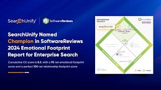 SearchUnify ranked 1st in the 2024 SoftwareReviews Emotional Footprint Report for Enterprise Search