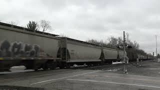 NORFOLK SOUTHERN GE AC44C6M Northbound Grain Train