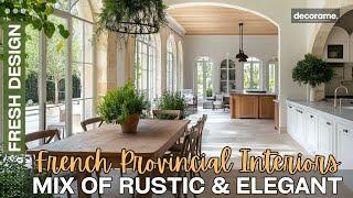 Step into French Provincial Interiors: The Perfect Mix of Rustic & Elegant Style