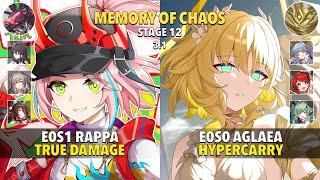 1 CYCLE EACH - E0S1 Rappa True DMG & E0S0 Aglaea Hyper - Memory Of Chaos 12 - Honkai: Star Rail 3.1