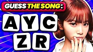 GUESS THE KPOP SONG BY SCRAMBLED LETTERS ‍ KPOP QUIZ 2024 - TRIVIA