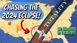 CHASING the 2024 Eclipse - Can an airplane fly FASTER than the Shadow of the moon?