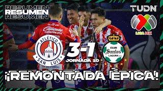 HIGHLIGHTS | Atlético de San Luis 3-1 Santos | Liga Mx -AP2024 - J10 | TUDN