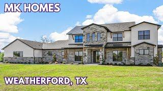 Tour a MK Homes in Santana Ridge in Weatherford, TX - 2 Acres Home West of Fort Worth, TX