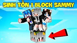 Sammy Cùng Phong Cận Thử Thách 24H Sinh Tồn 1 Block Sammy Trong Minecraft