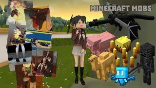 Eliminating Rivals Based On MINECRAFT MOBS That Matches Their Hair Colour | Yandere Simulator 1989