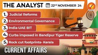 Current Affairs Today: The Analyst 22 November 2024 | Newspaper Analysis | Vajiram And Ravi