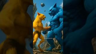 Kitten becomes a ostrich monster#animation #supercattales #supercattalespaws #catfunny #cat