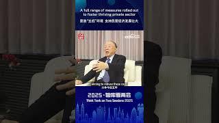 【2025智库看两会】营造“五低”环境 支持民营经济发展壮大 | CCTV中文 #shorts