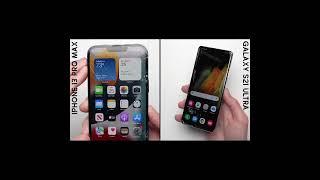  iPhone 13 Pro Max Vs Samsung S21 Ultra orqa va old tushish testi... 