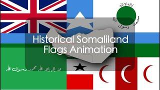 Historical Somaliland Flags Animation