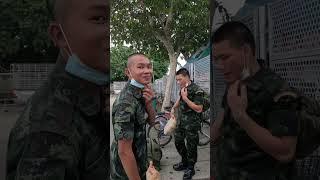 Talking to Thailand Army #Bangkok #Thailand