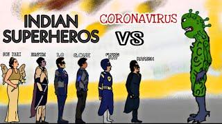 CORONAVIRUS VS INDIAN SUPERHERO PART-1 | 2D ANIMATION | BY ANIMATED VINES OF MK