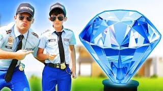 Detective Jason y Alex custodian el diamante | Aventuras policíacas para niños